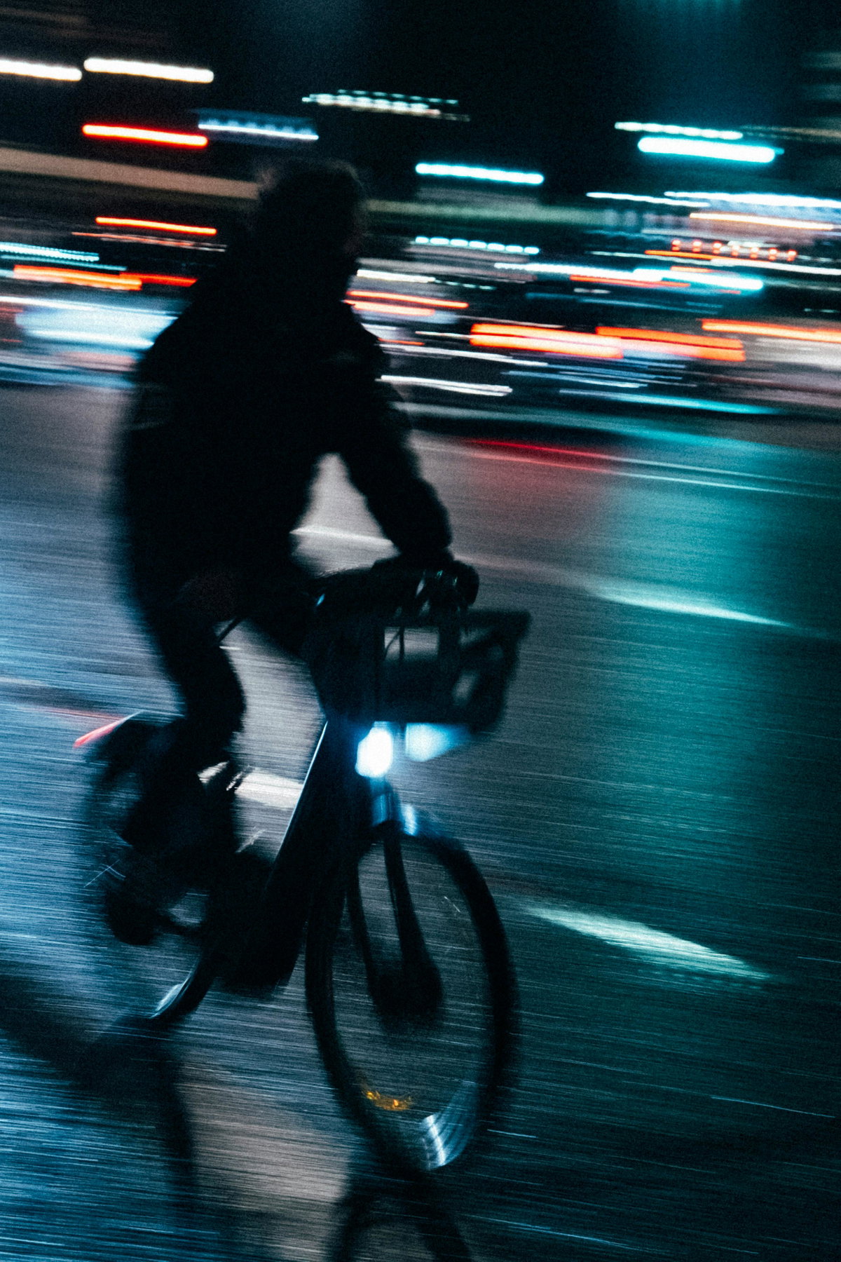 E-Bike nachts unterwegs