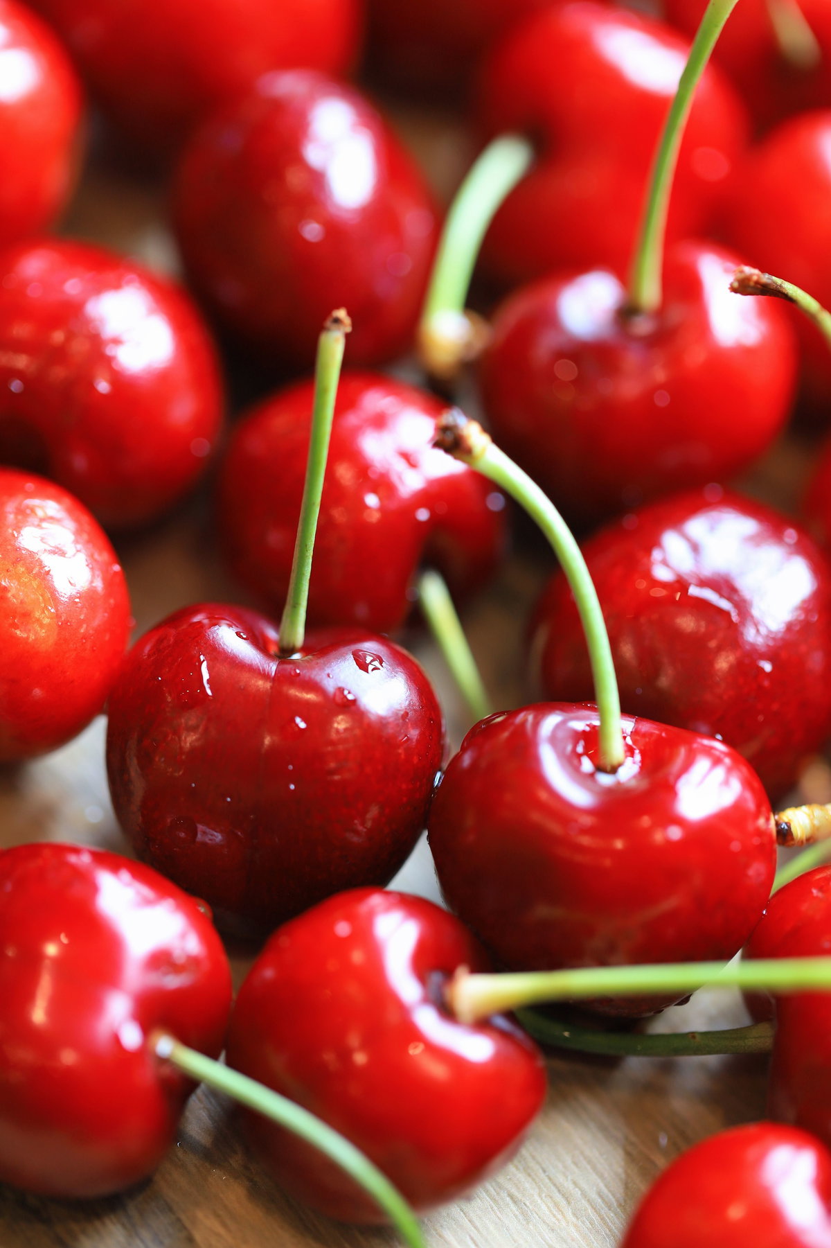 Leckere rote Kirschen