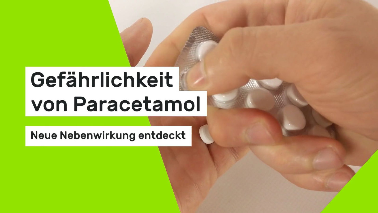 Gefährlichkeit von Paracetamol: Neue Nebenwirkung entdeckt