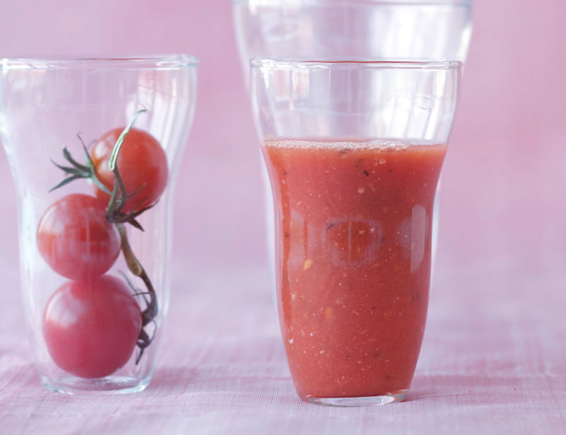 Tomaten-Basilikum-Shake
