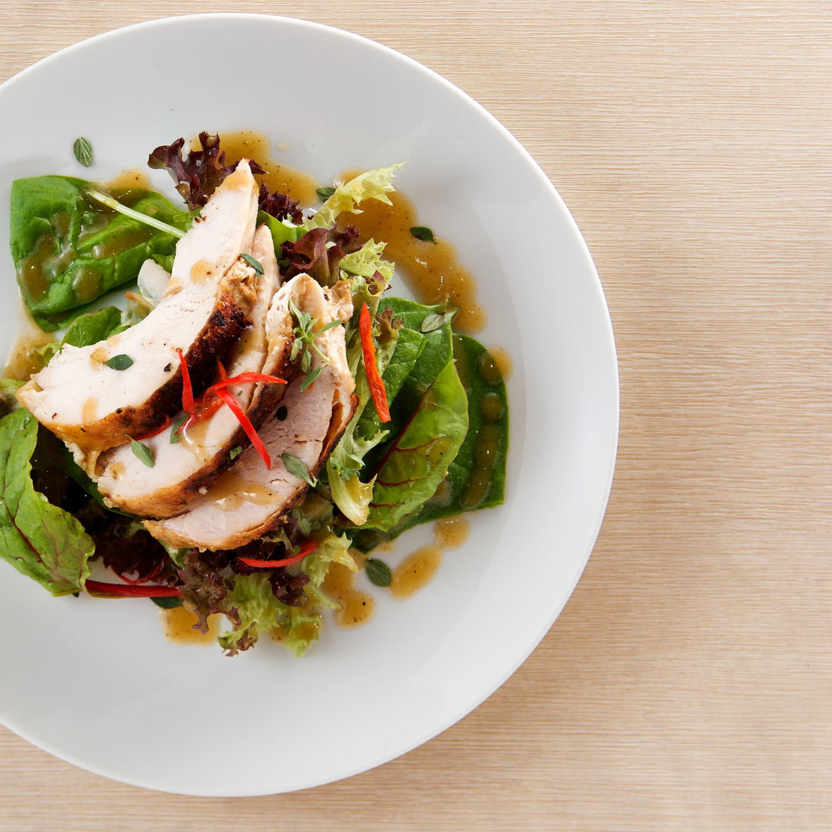 Salat mit Putenbrust