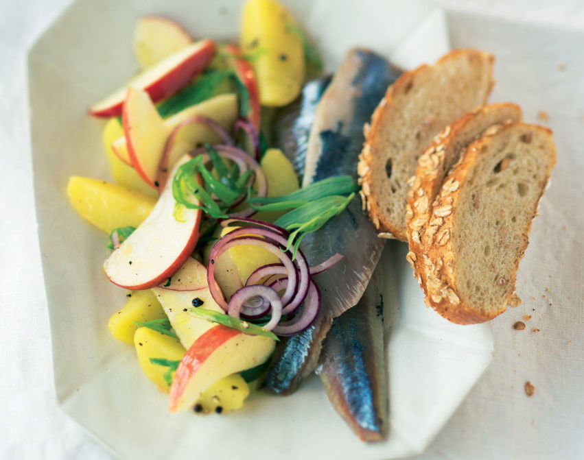 Hering zu Kartoffel-Estragon-Salat
