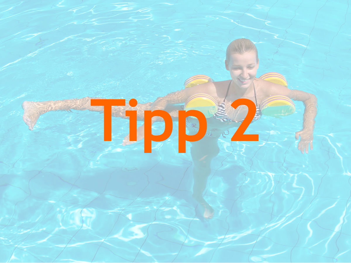 Fünf Übungen für Aquafitness