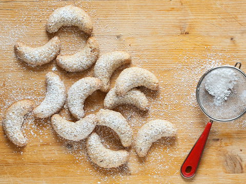 Rezept für kalorienarme Vanillekipferl