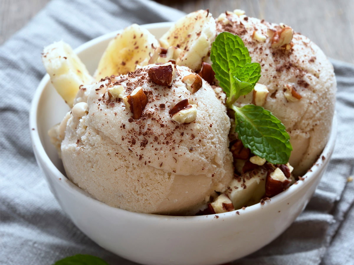 Rezept für veganes Bananeneis