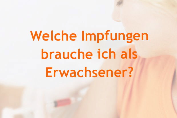 Impfschutz Erwachsene