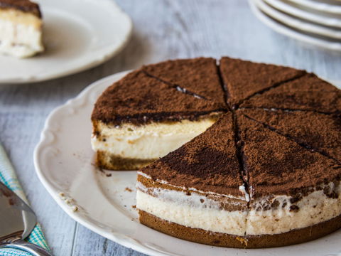 Leckere und kalorienarme Espressotorte