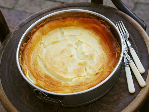 Leichter und leckerer Käsekuchen mit Ananas