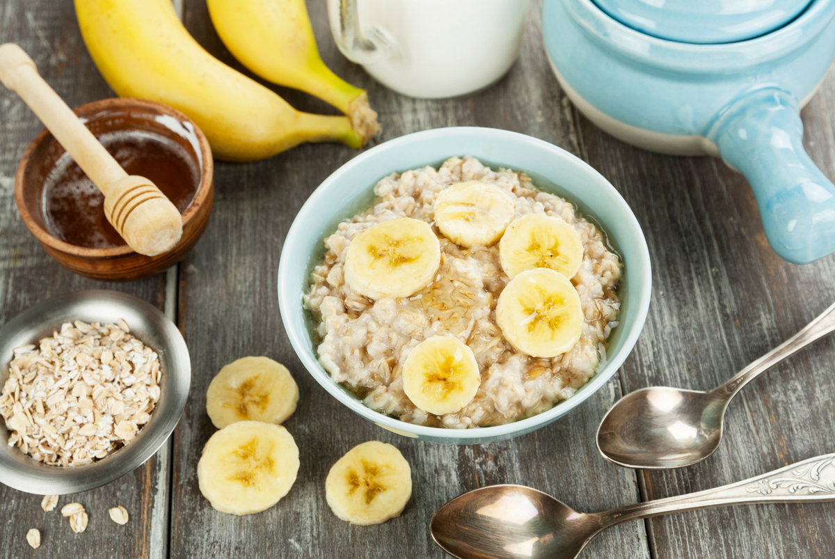 Chia-Oats mit Mango und Bananen