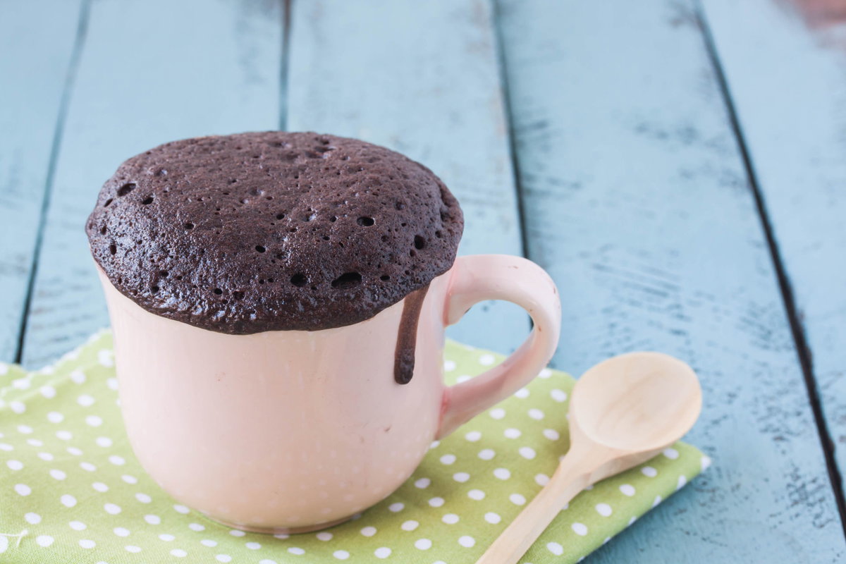 Tassenkuchen mit Schoko und Chia