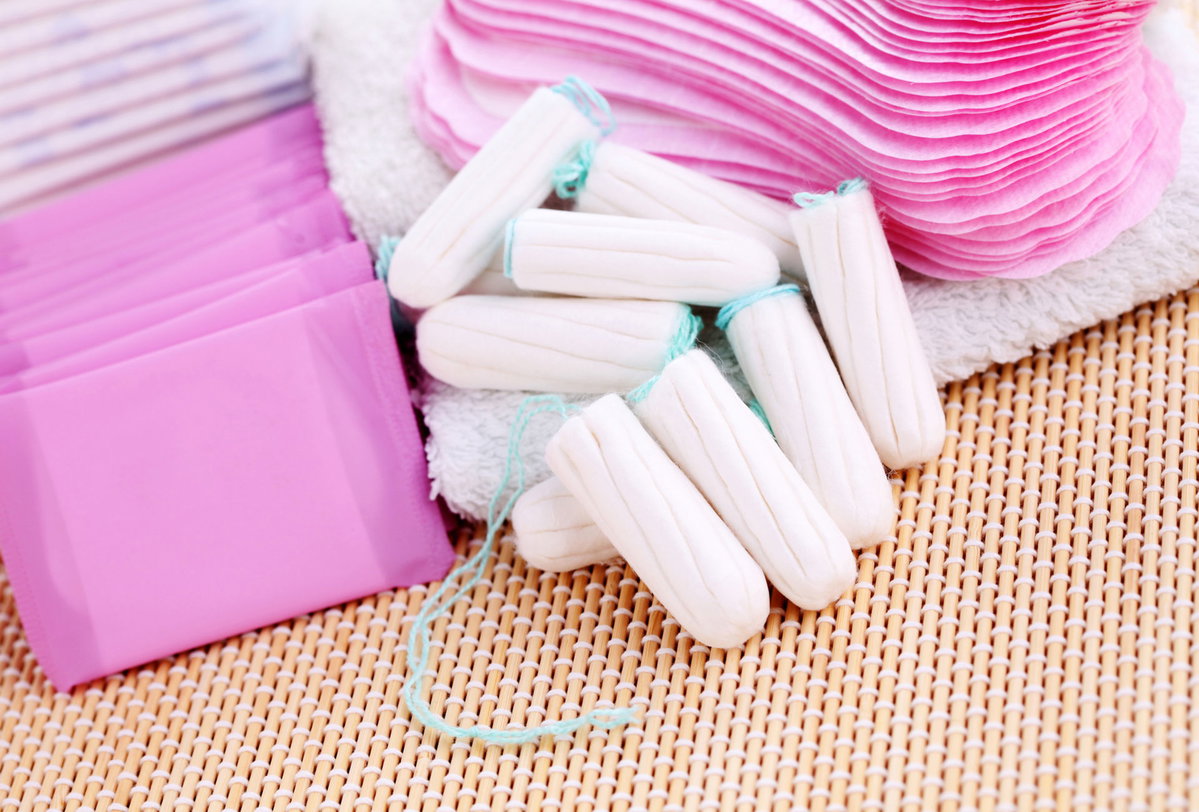 Tampons und Binden