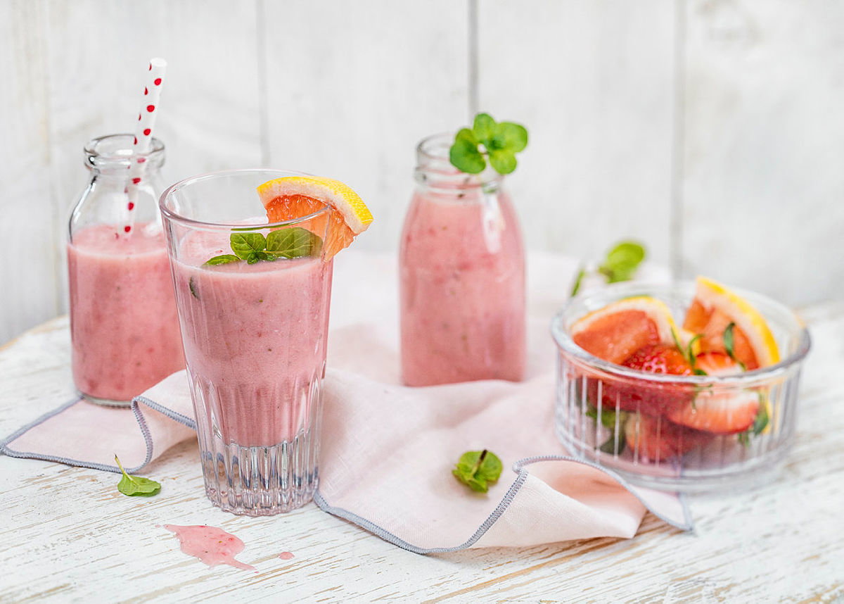 Rezept für Pink-Grapefruit-Smoothie 