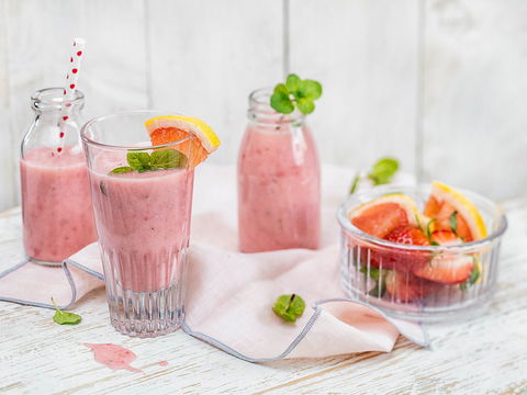 Rezept für Pink-Grapefruit-Smoothie 