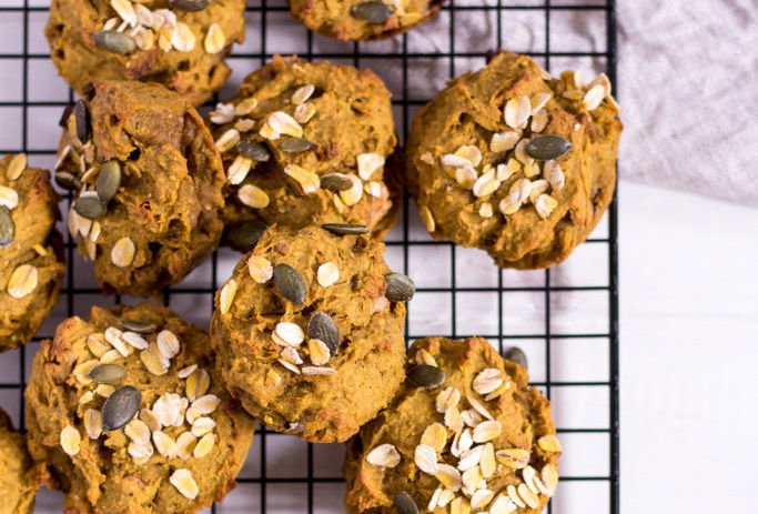 Gesunde Kürbis Muffins Halloween