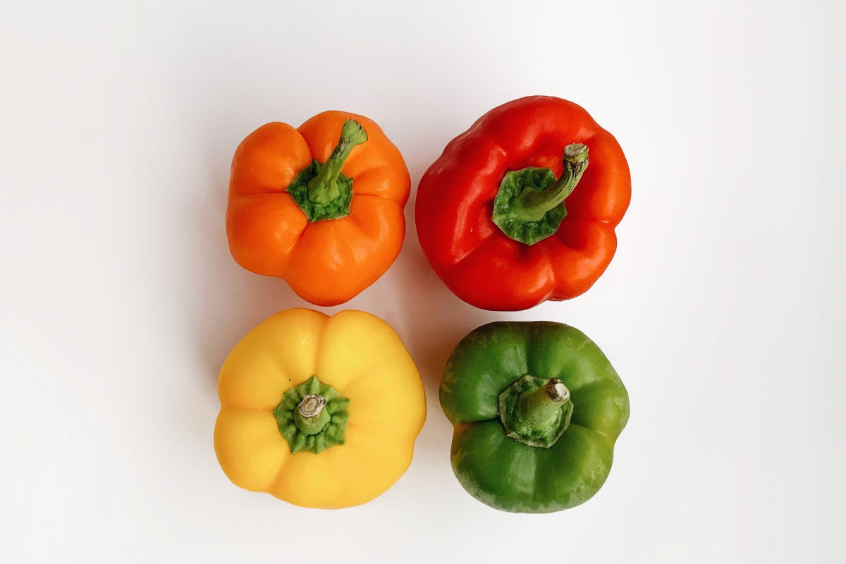 4 bunte Paprikaschoten