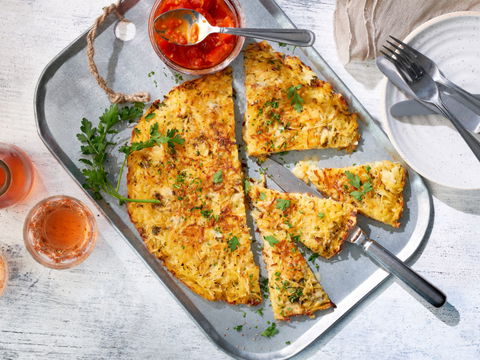 Herrlich krosser Rösti mit Topinambur und Kartoffeln