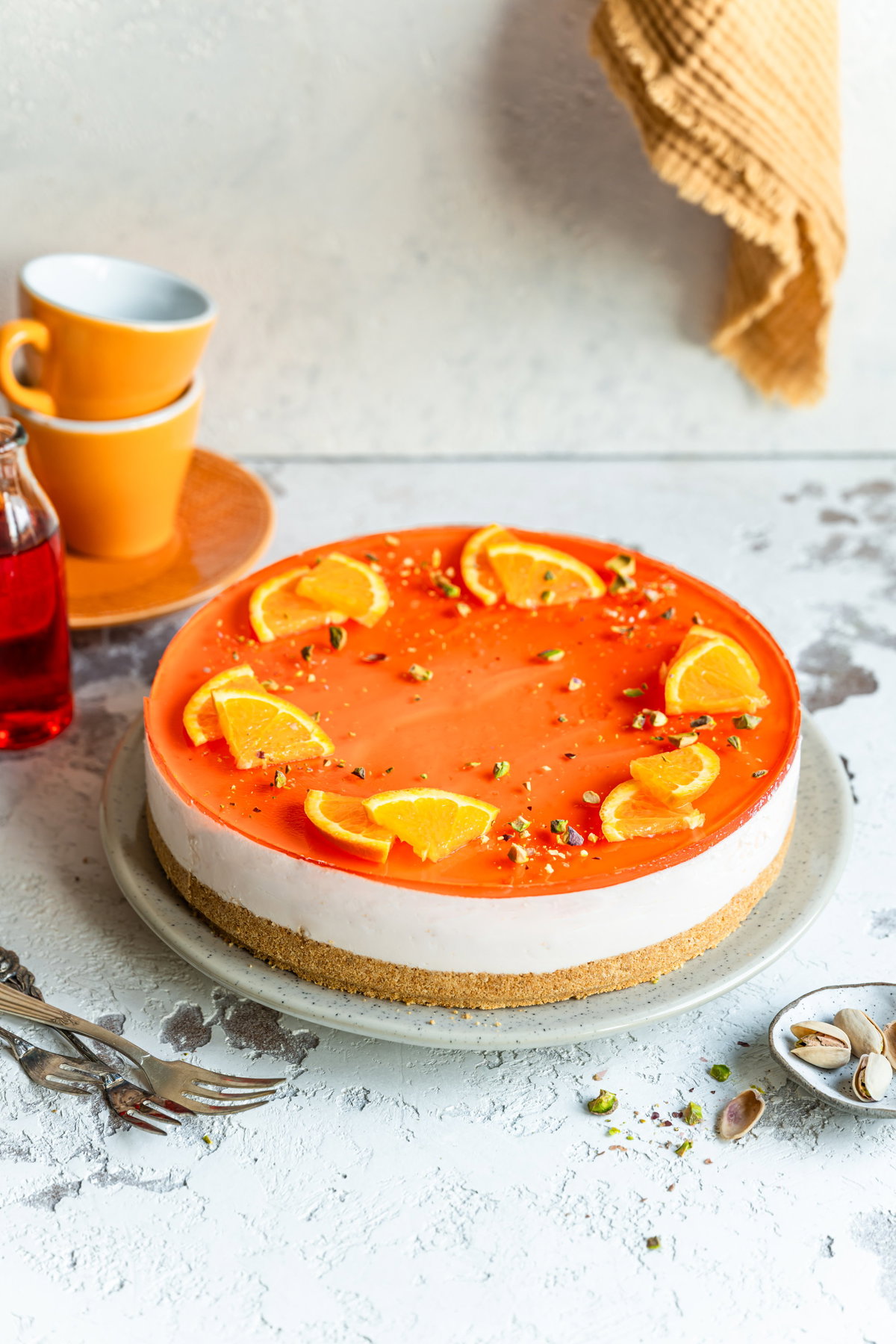 Aperol Sprizz Frischkasetorte 1
