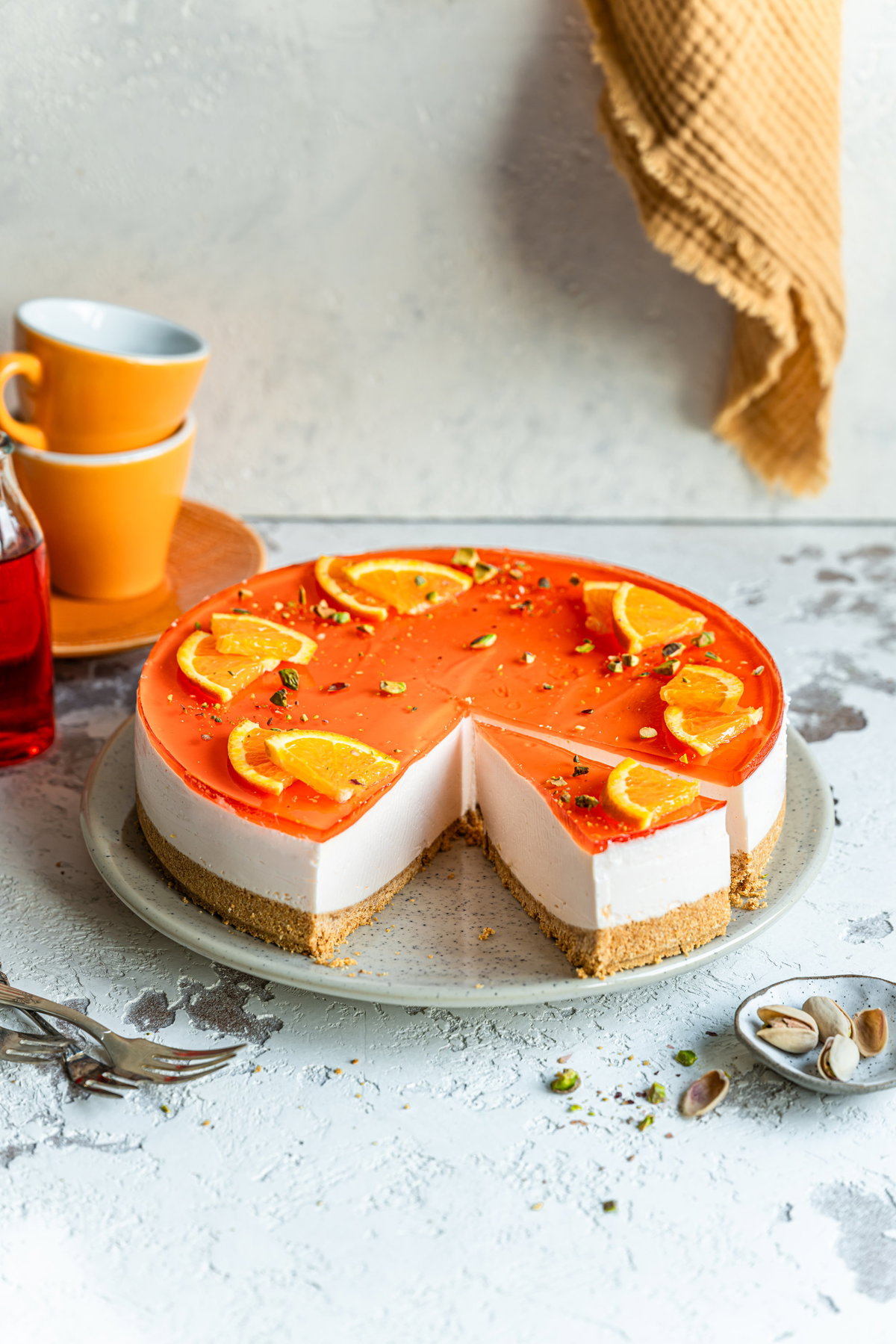 Aperol Sprizz Frischkasetorte 3