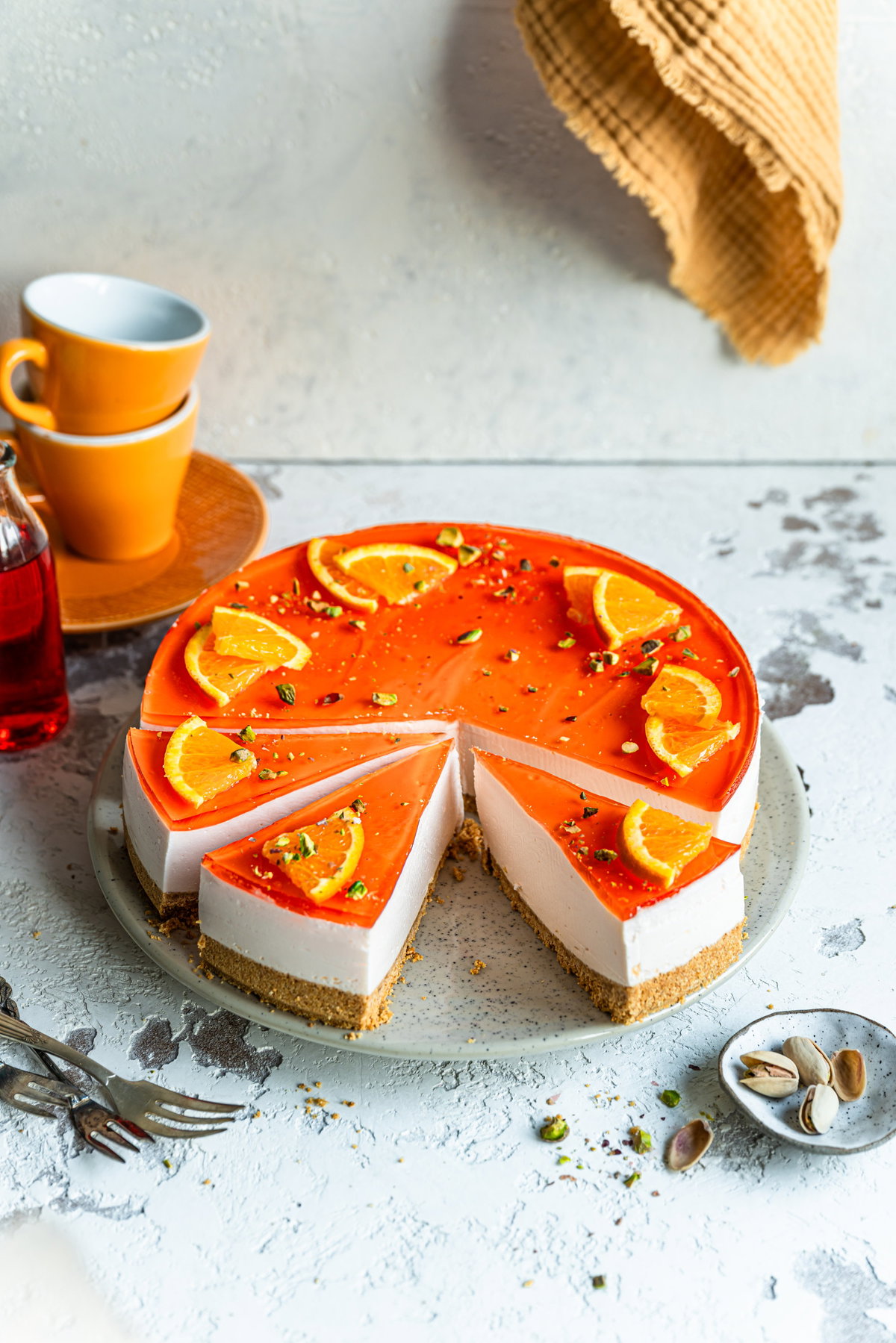 Aperol Sprizz Frischkasetorte 4