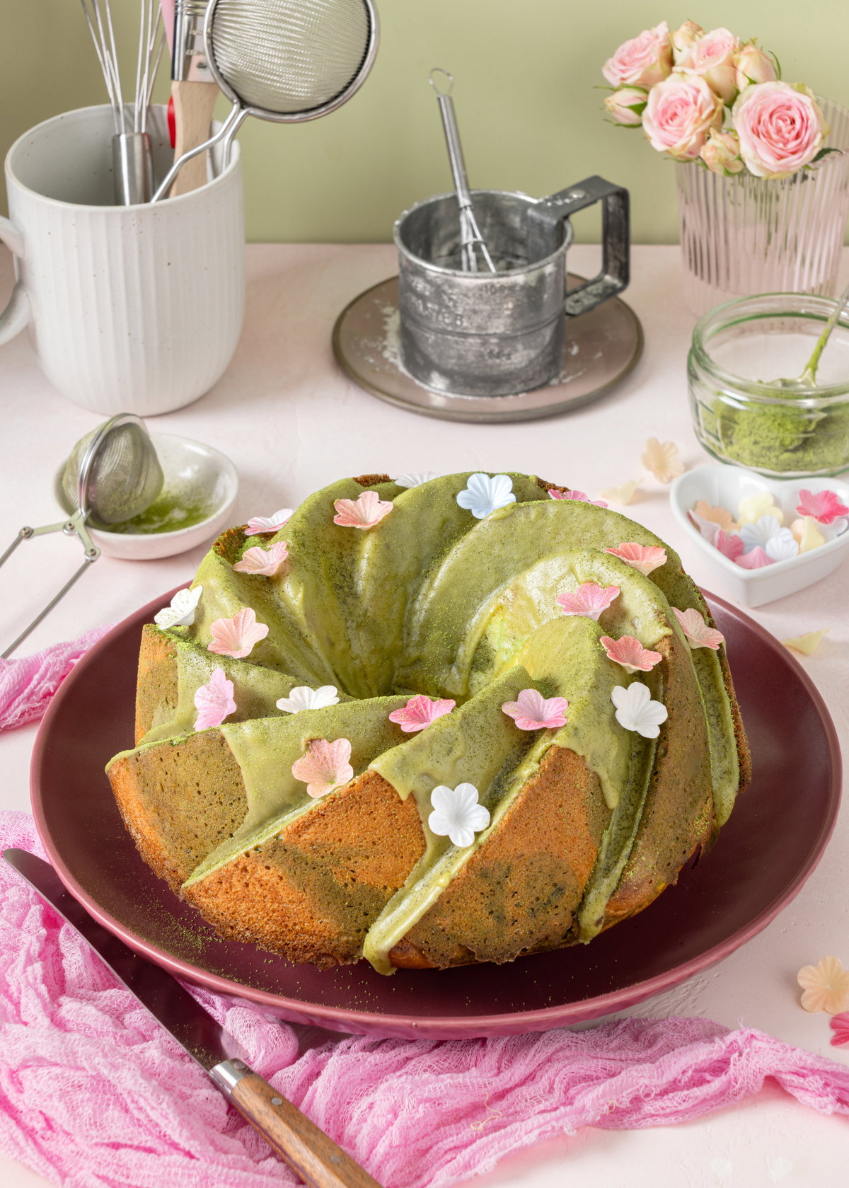 Matcha Marmorkuchen 1