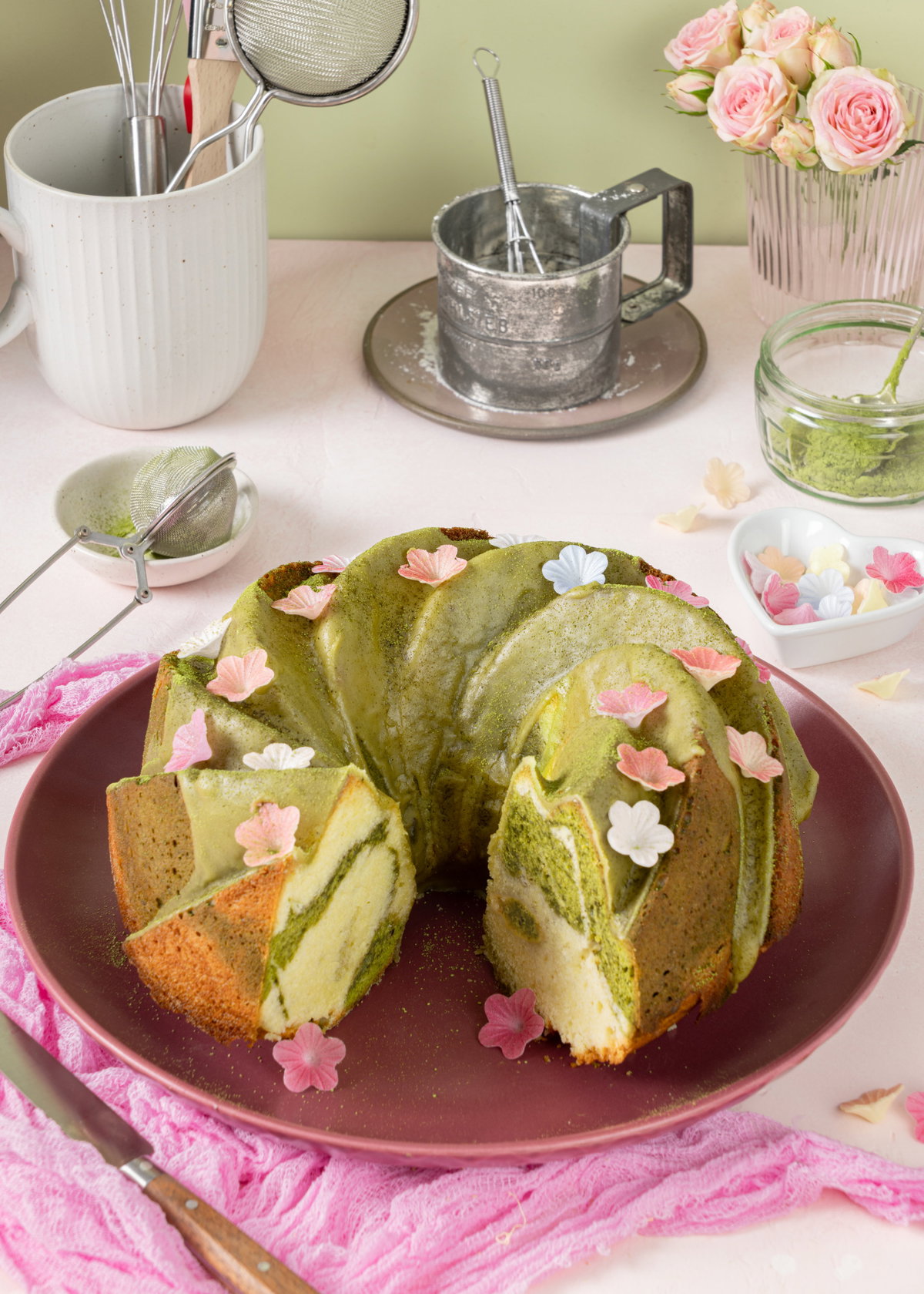 Matcha Marmorkuchen 3