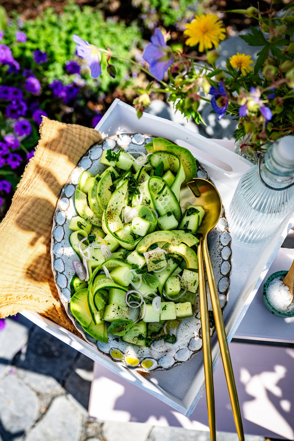 Melonen Gurkensalat 1