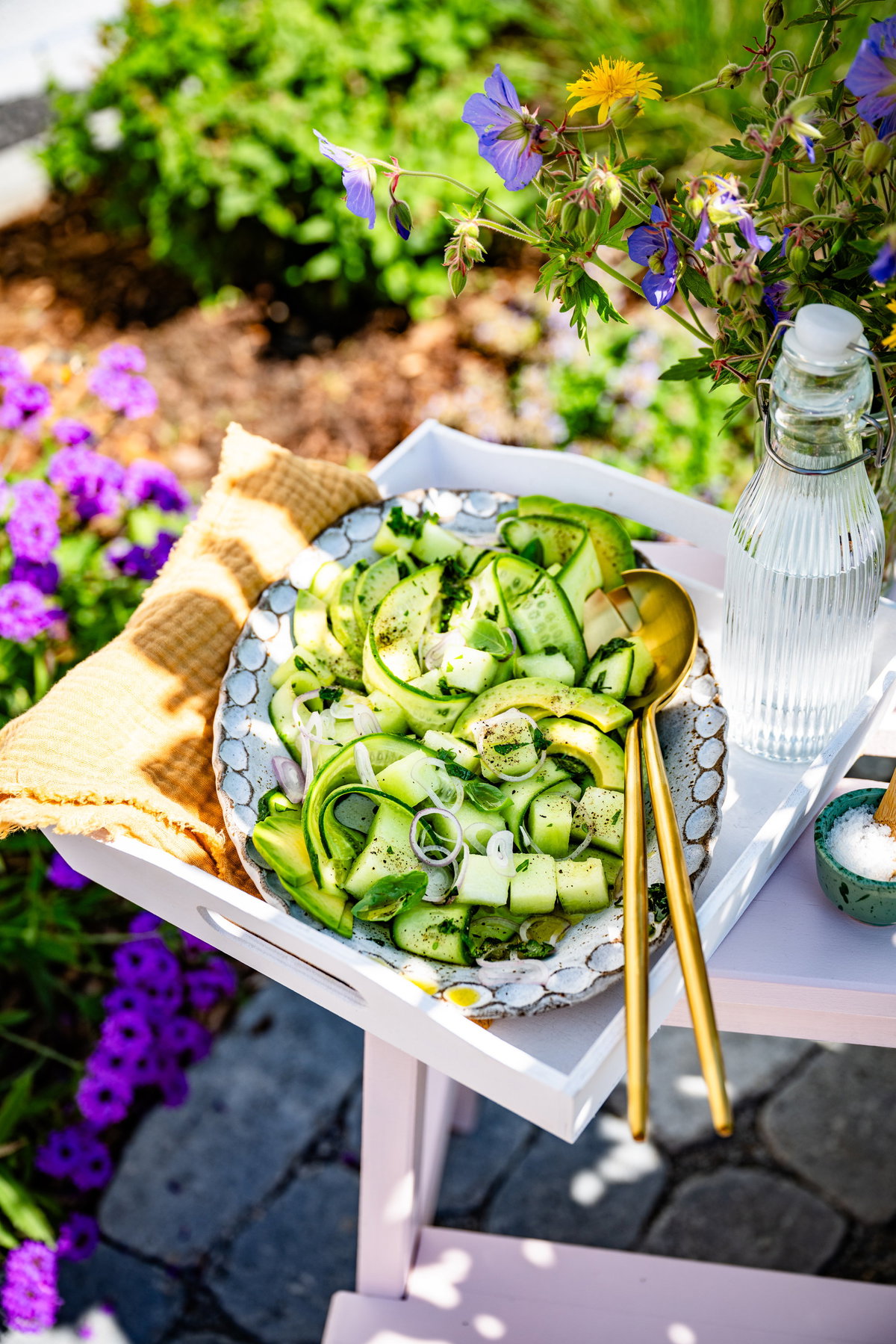 Melonen Gurkensalat 4