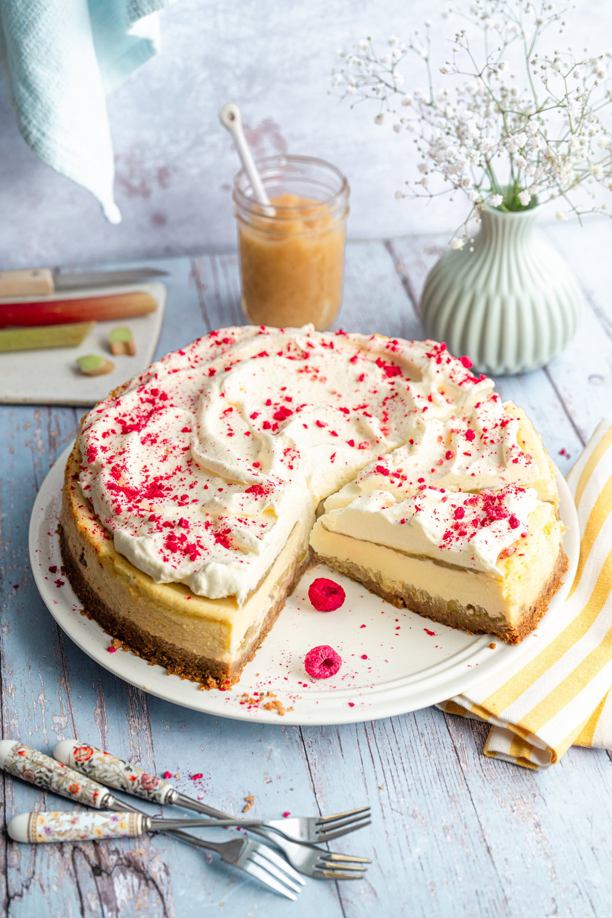 Rhabarber Kaesekuchen 1