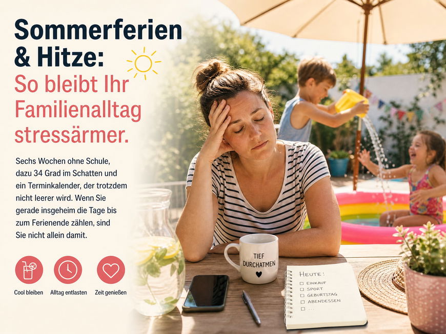 Sommerferien & Hitze: So bleibt Ihr Familienalltag stressärmer